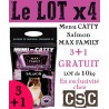 3+1 gratuit - LOT de 4 Menu CATTY Salmon - by MAX FAMILY - Croquettes sans céréales 2,5kg