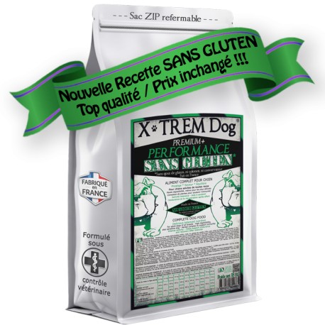 PREMIUM+ Performance MUSCLE (Puissance musculaire) X-TREM Dog Croquette SANS GLUTEN pour chien en 18kg